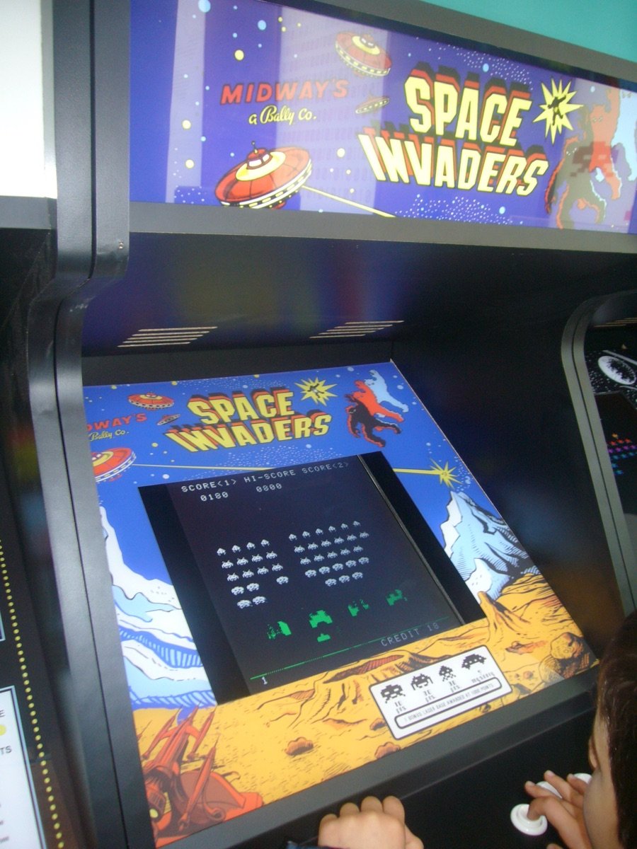 Space Invaders arcade cabinet